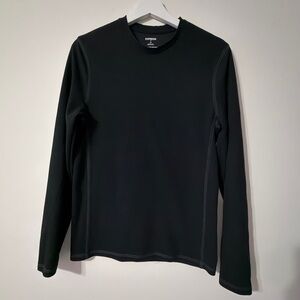 Express Men's Black Long Sleeve Tee in Small Size